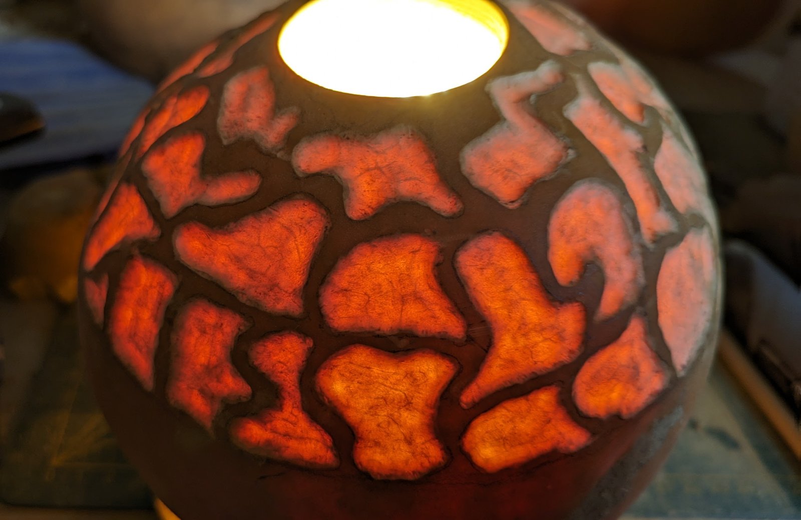 Lampe Cuir Végétal